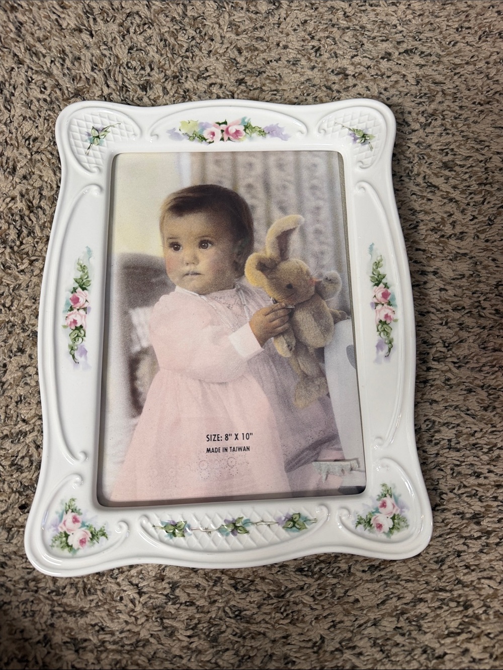 Ceramic Flower VTG 1990 Frame
